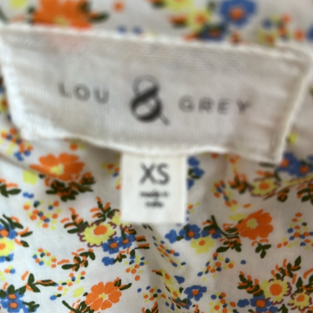 Lou & Grey vintage style floral long sleeve jumpsuit size XS - Picture 4 of 5